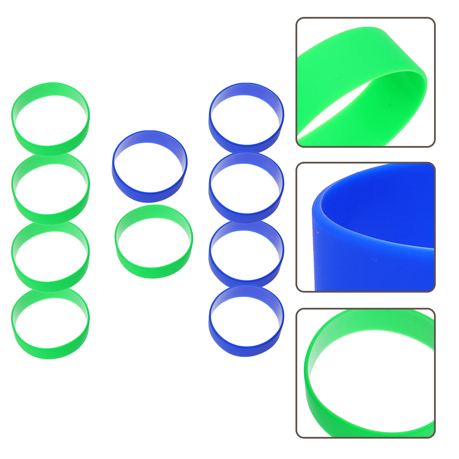 10pcs Heat Sublimation Silicone Bands Elastic For Water Bottles Diy Craft Supplies Sublimation Paper Holder Cup Printing