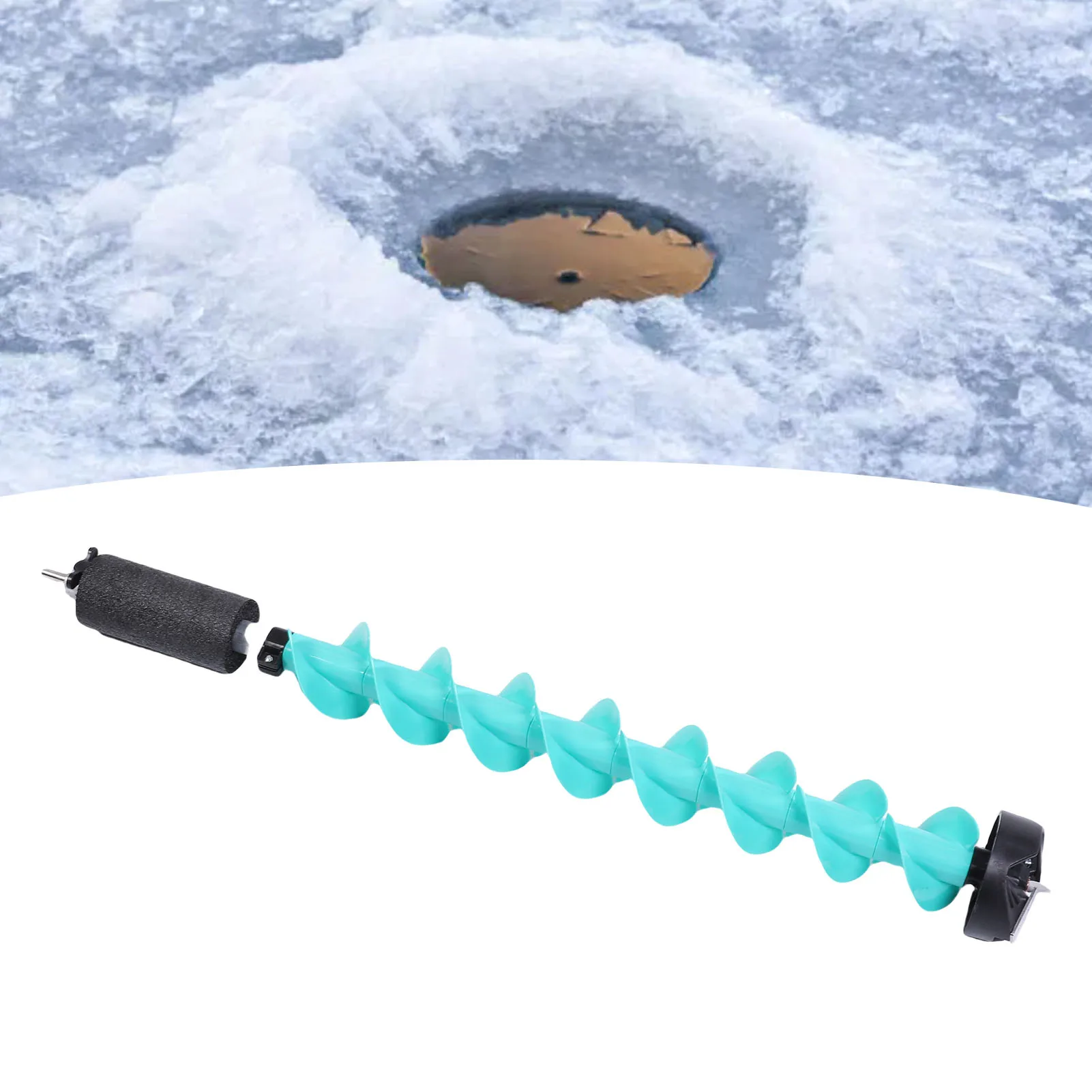 

Auger Drill Bit 5 Inch Drilling Diameter Nylon Ice Drill Bit with and Versatile Adapter for Deep Waters Auger Drill Bit