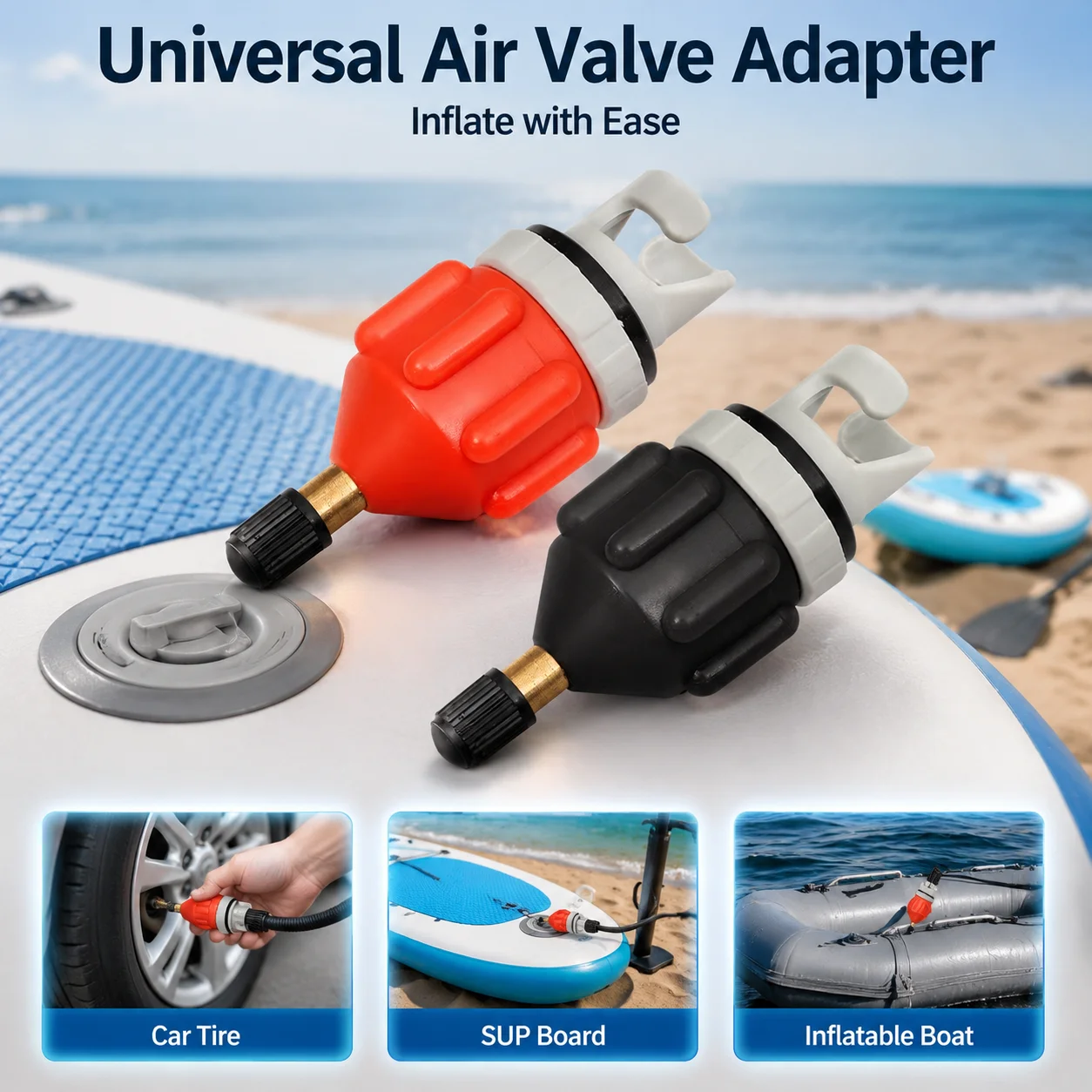 Float Ball Valve - Universal SUP Pump Adapter Inflatable Boat