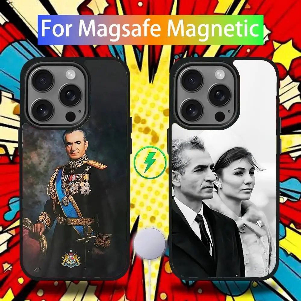 

Mohammad Reza Pahlavi Phone Case For iPhone 17,16,15,14,13,12,11,Pro,Max,Plus,Mini,SE4,E Magnetic Magsafe Wireless Charging