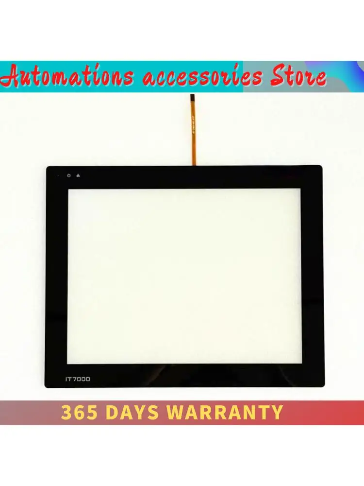 Szkło panelu dotykowego (digitizer) do INOVANCE IT7150E z folią ochronną na przód. — 2