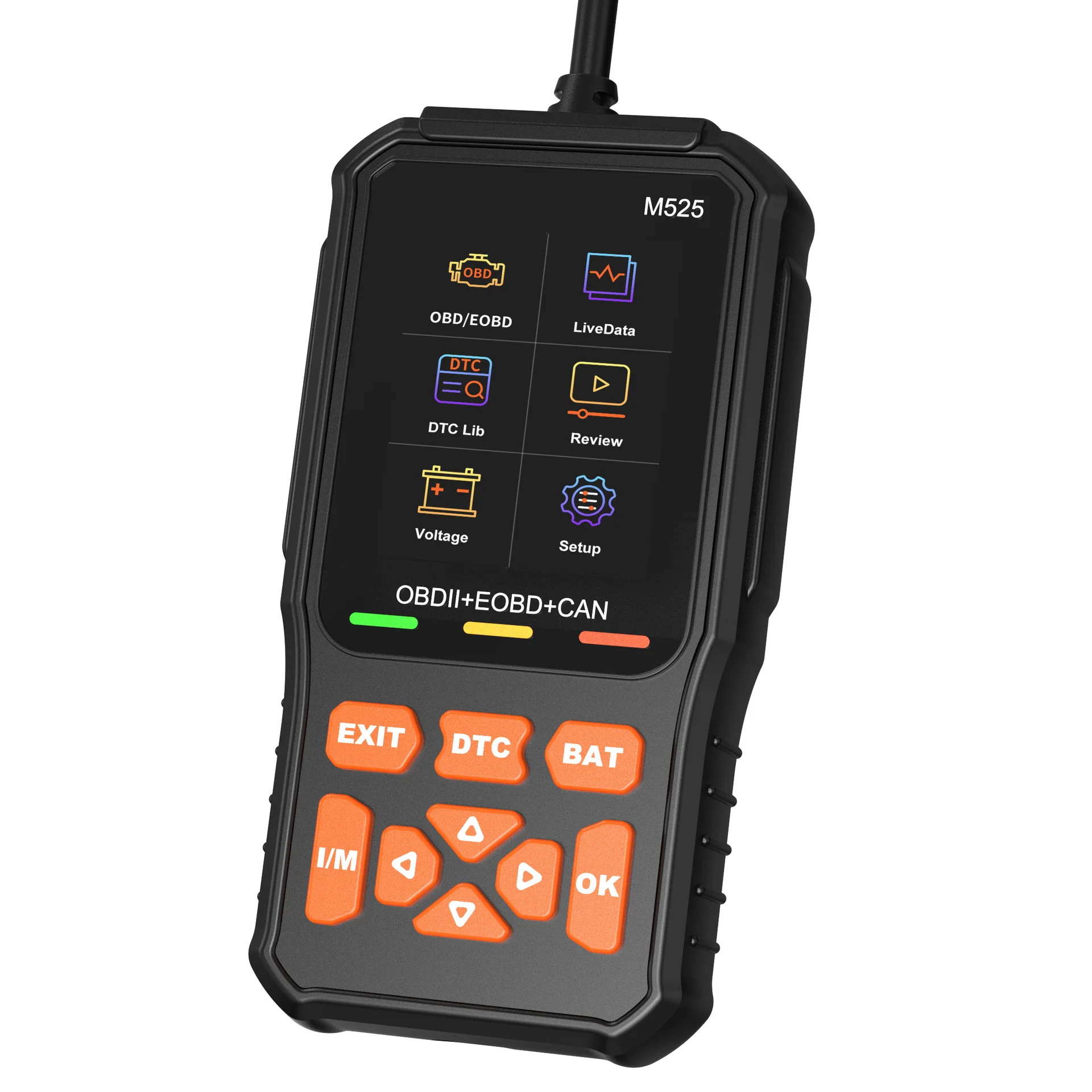 OBD2 battery battery detector M525 car diagnostic instrument car fault detector decoder
