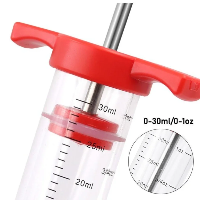 Meat Injector Syringe With 3 Marinade Injector Needles for BBQ Grill Turkey Maker Kit Marinade Flavor Injector