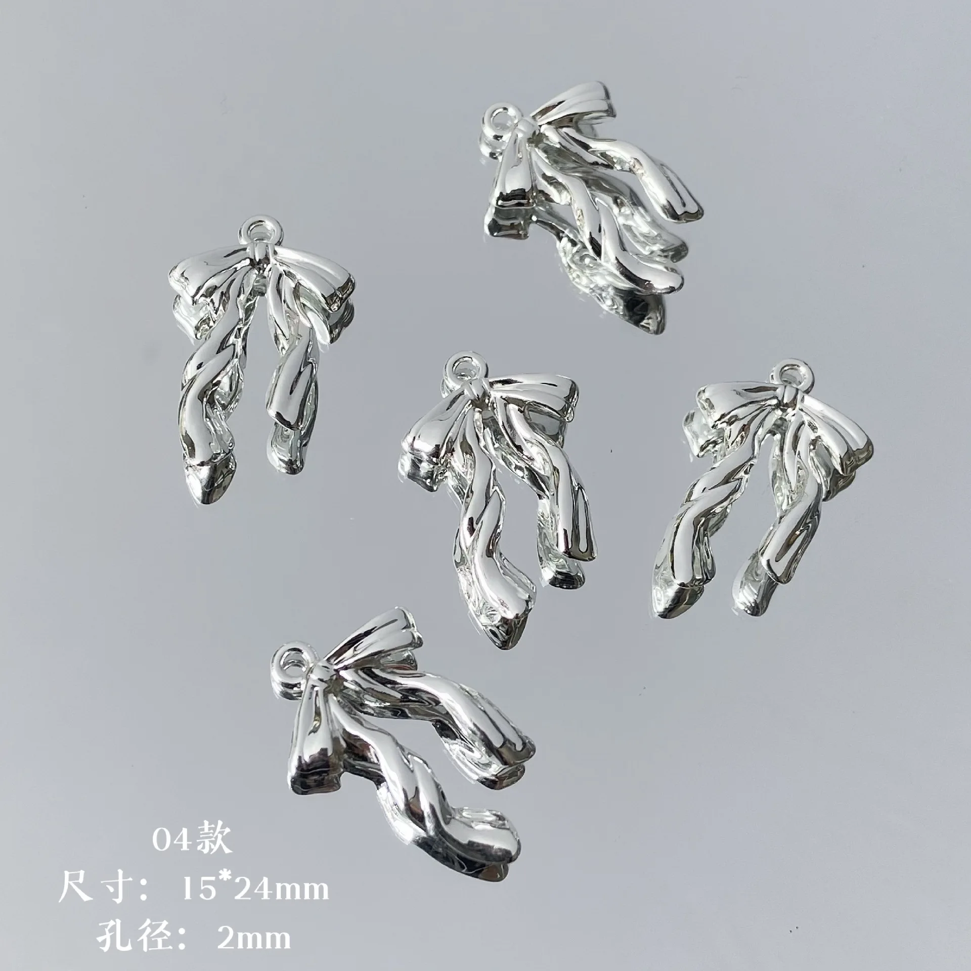 50 قطعة/الوحدة مزيج سبائك القوس فضفاض الخرز DIY بها بنفسك المواد اليدوية سوار إكسسوارات عقد مجوهرات #6