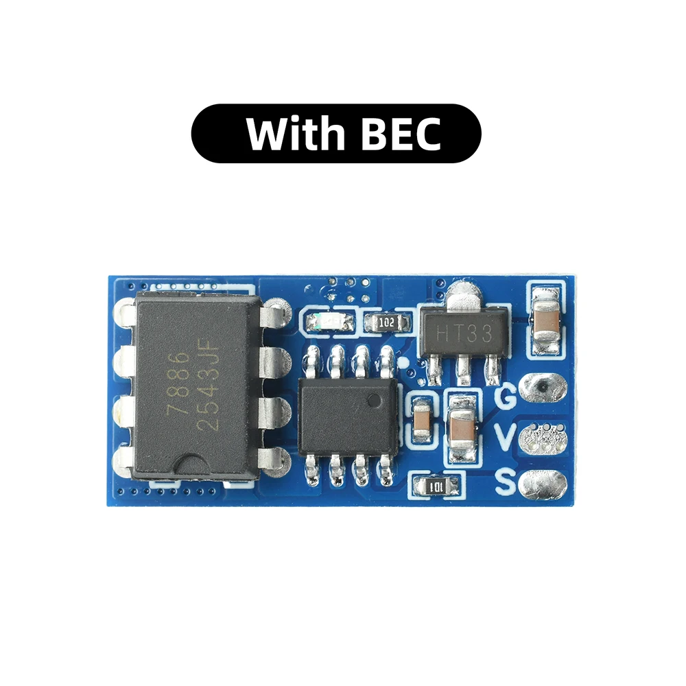 Contrôleur de voiture RC compact et léger 2S 3S 7.5A avec frein, ESC brossé bidirectionnel, protecti