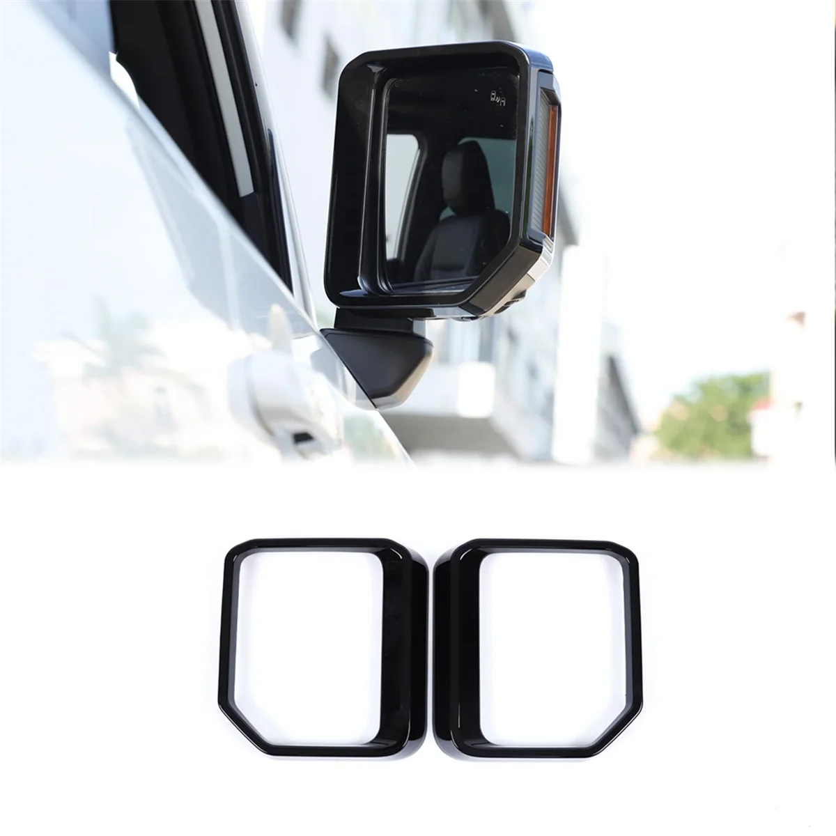 For Land Cruiser 250 Prado LC250 2024 Car Rearview Mirror Rain Shield Cover Trim Exterior Accessories