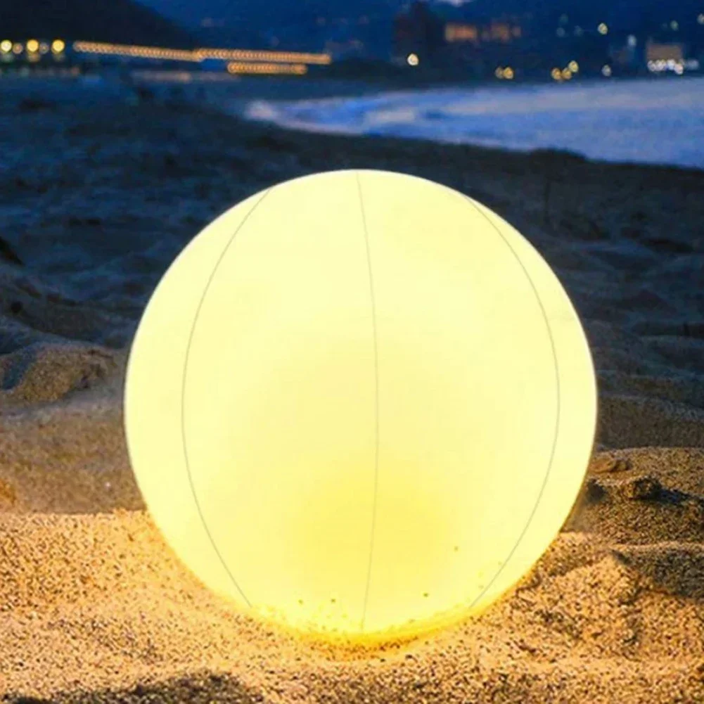 40cmビーチスイミングプールプレイボールLEDライト付き16色光るボール