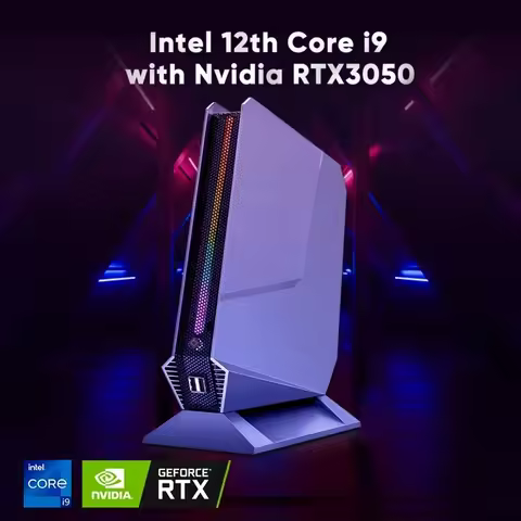 12th Gen Gamer PC Core i9-12900H i7 12700H Nvidia RTX3050Ti 8G Mini Desktop Computer 2*HDMI 1*Type-C 2.5G LAN PCIE 4.0 Wifi6