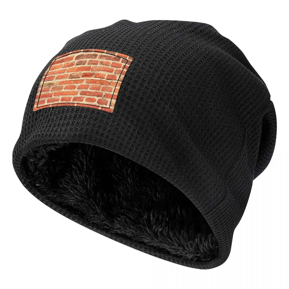 The Red Brick Wall Unisex Adult Beanies Caps Fleece-Lined Bonnet Hat Warm Hip Hop Autumn Winter Outdoor Skullies Hats