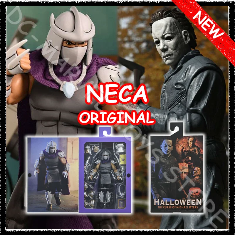 Nuevo 2025 Original NECA TMNT Shredder Michael Myers 7 ''escala figura de acción Anime figura de acción juguetes de regalo personalizados