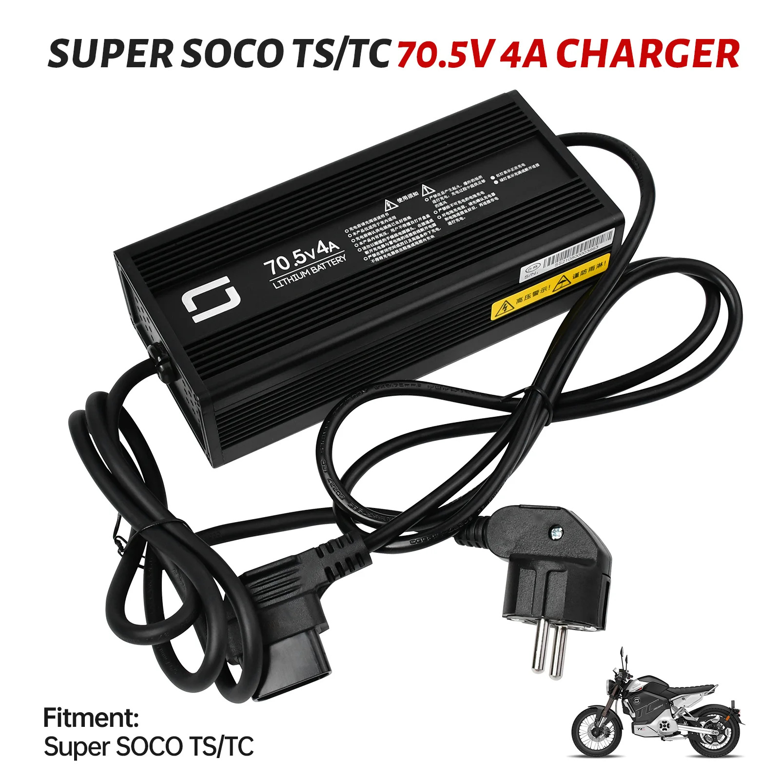For Super SOCO Scooter Original and Modifed Accessories Charger Super SOCO TS TC CU CPX Motorcycles Charger