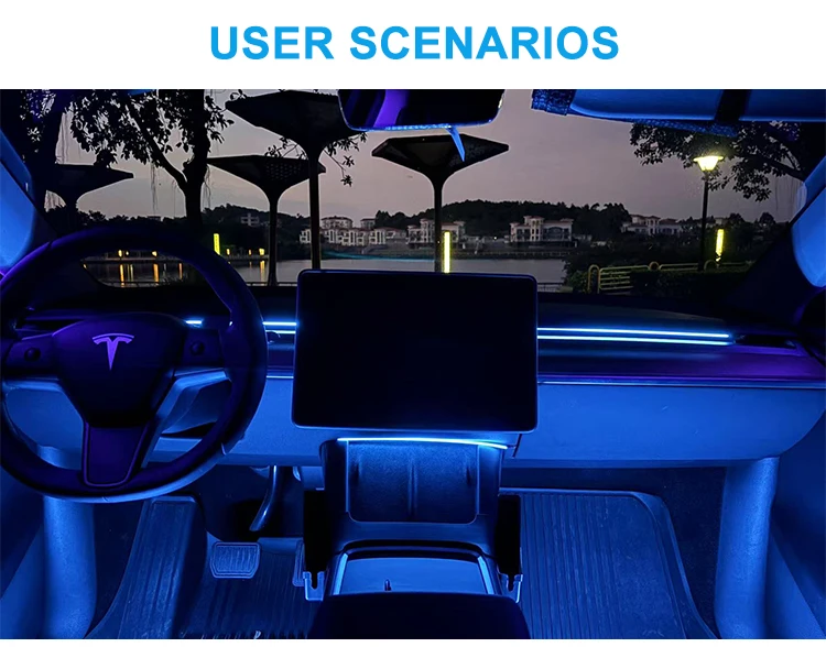 Universal RGB Car Ambient Lighting App Control Multiple Chaser Colors 12V Durable LED Strips 2 Year Warranty 2026 NEW