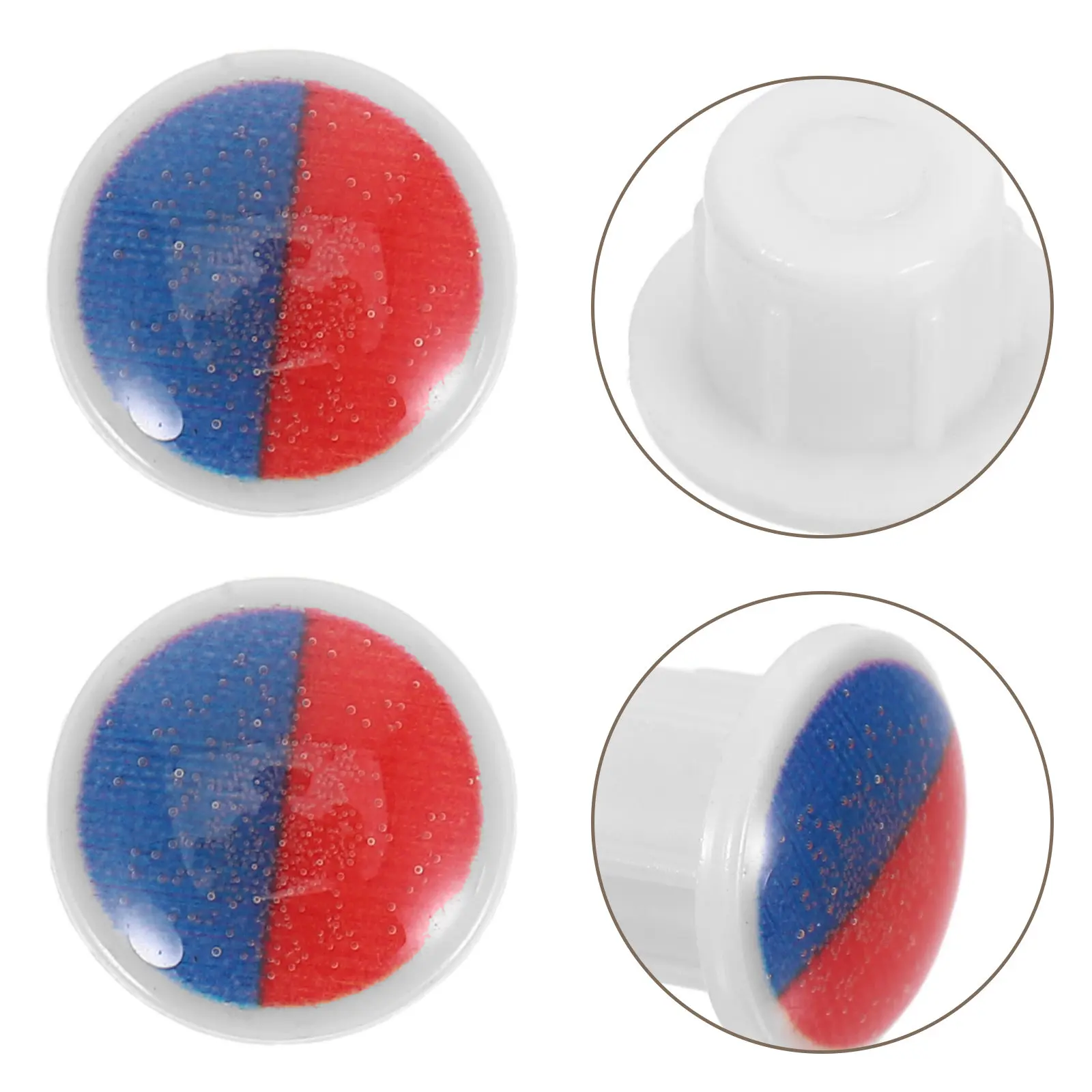 

24 шт. этикеток для кнопок смесителя (горячая/холодная вода) - прозрачные индикаторы температуры с красной подсветкой, совместимые с [номер модели/бренд]