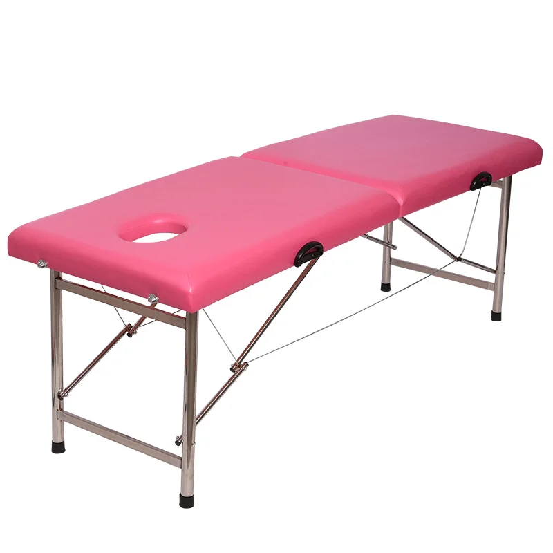 

Cosmetic Massage Bed Cover Sheet Luxury Reinforced Frame Leather Fabric Lightweight Folding Camilla De Masaje Camillas De Spa