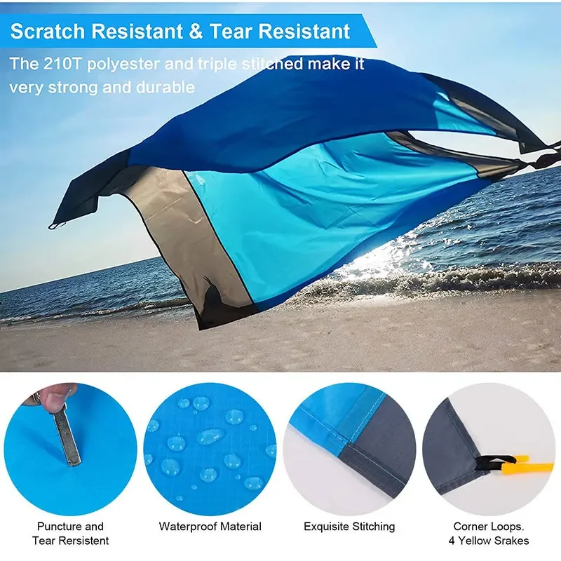 Outdoor Camping Mat Sand Proof Beach Mat Ultralight Camp Bed Sleeping Pad Mattress Camping Travel Mat Portable Picnic Blanket