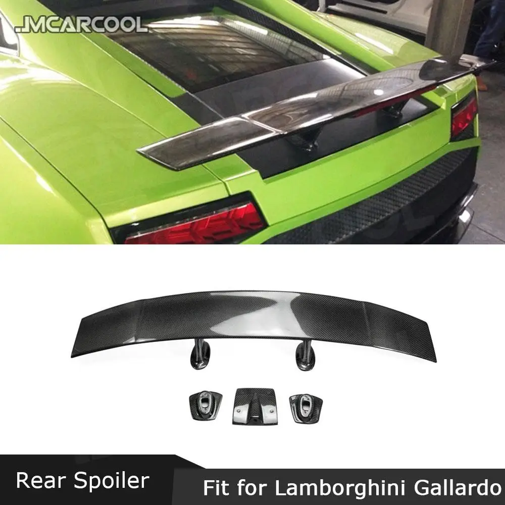 

Carbon Fiber Car Racing Rear Trunk Spoiler Wing For Lamborghini Gallardo LP550 LP550 LP560 2004-2012 Auto Car Decoration