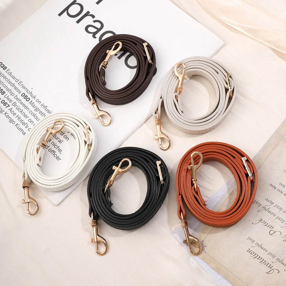 128CM Long PU Leather Bag Strap Ajustable Bag Belt Women Shoulder Strap For Replacement Bag Accessories DIY Handbag Belt