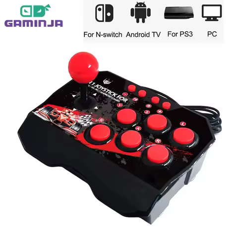 For Switch 4-in 1Game Joystick With 3M USB Cable TURBO Games Console Rocker Arcade Station For Nintendo Switch Android TV PS3 PC