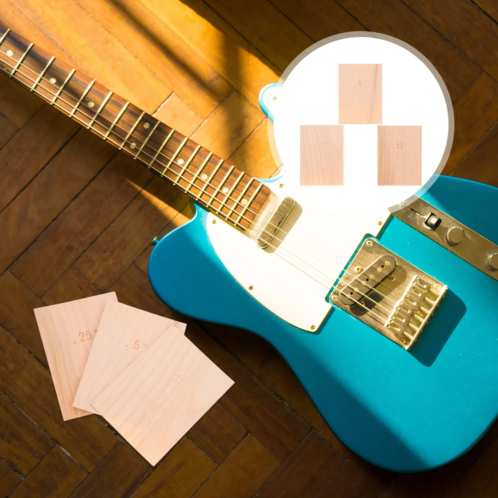 

3 Pcs Maple Bass Spacer Guitar Building & Luthier Supplies Electric Accessories