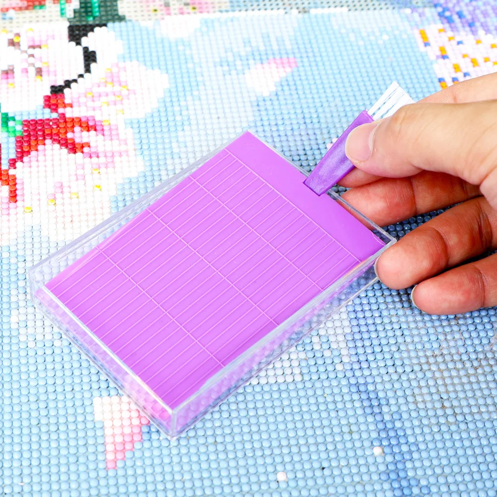 5D DIY Diamond Art Tray With Lid, Diamond Painting Storage Box, Large Capacity Plate, For DIY Diamond Art Tools Accessories view 5
