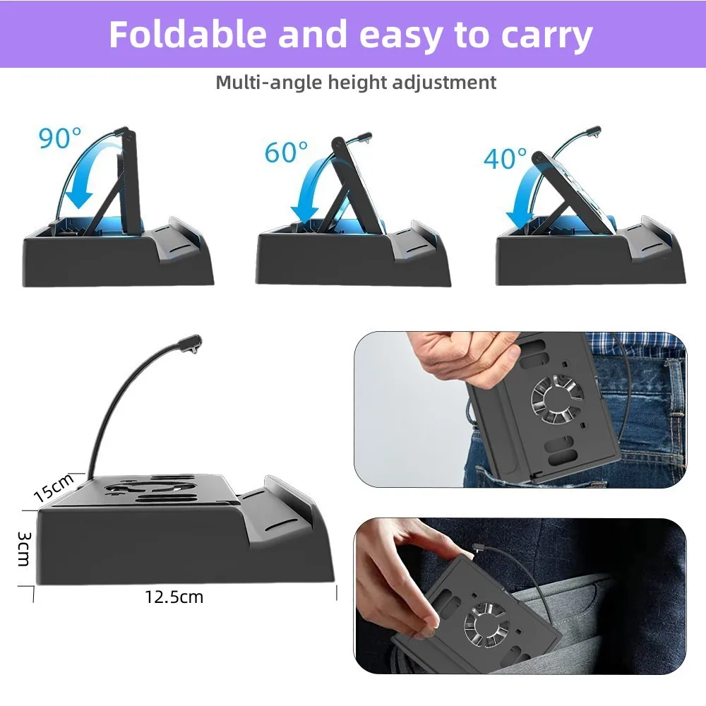 محطة إرساء 4K @ 60 هرتز لـ ROG Xbox Ally X مع مروحة تبريد USB 3.0*3، PD100W وإيثرنت مناسبة لـ ROG Xbox Ally X #6