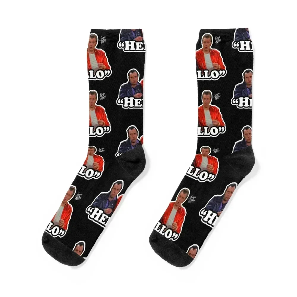 

Hello Lenny and Squiggy Retro Laverne and Shirley 70s Tribute Socks with print designer brand winter thermal Socks Ladies Men's