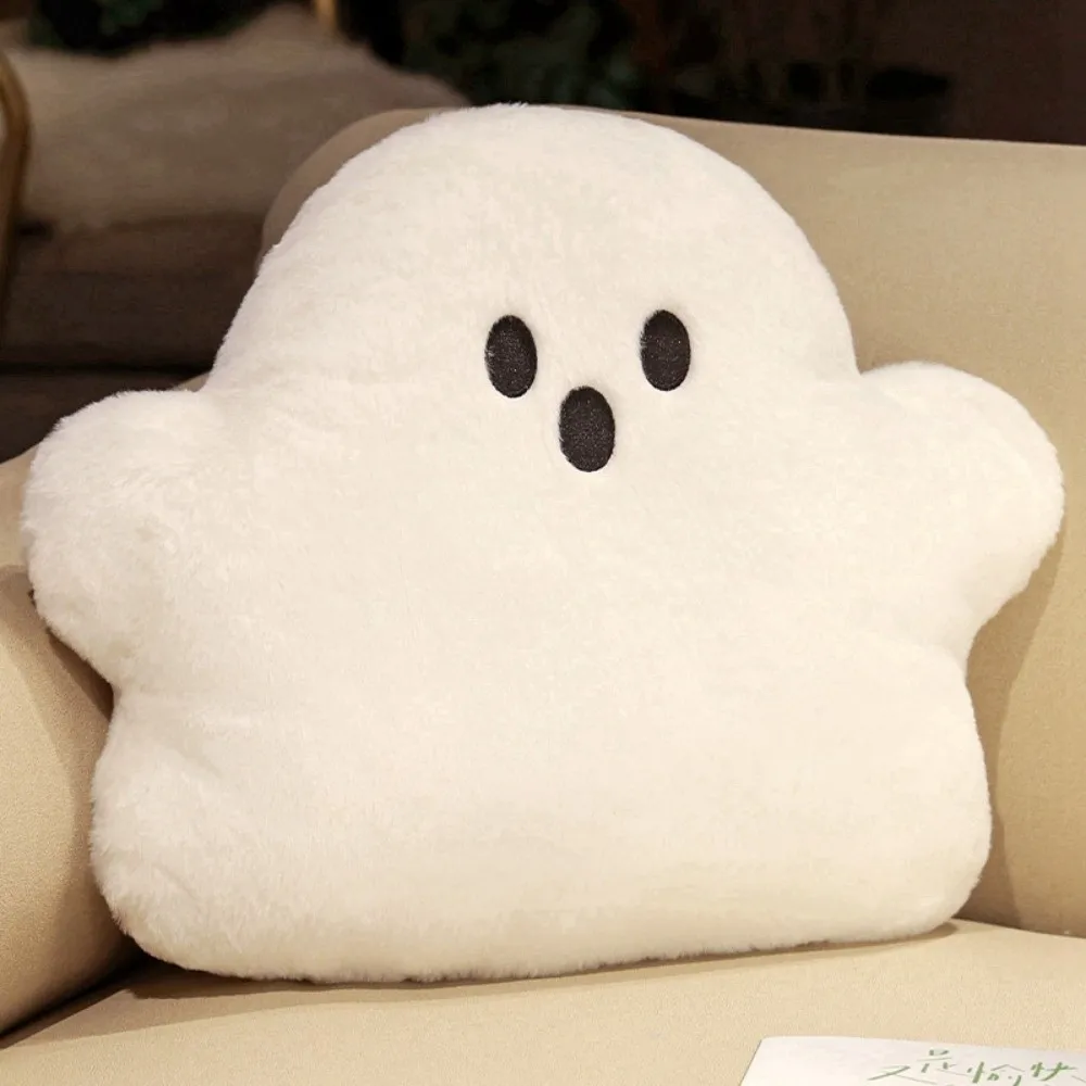 

New White Plush Specter Pillow Soft Material Halloween Decor Throw Pillow Multi-size Stuffed Animal Key Chain Holiday Gift
