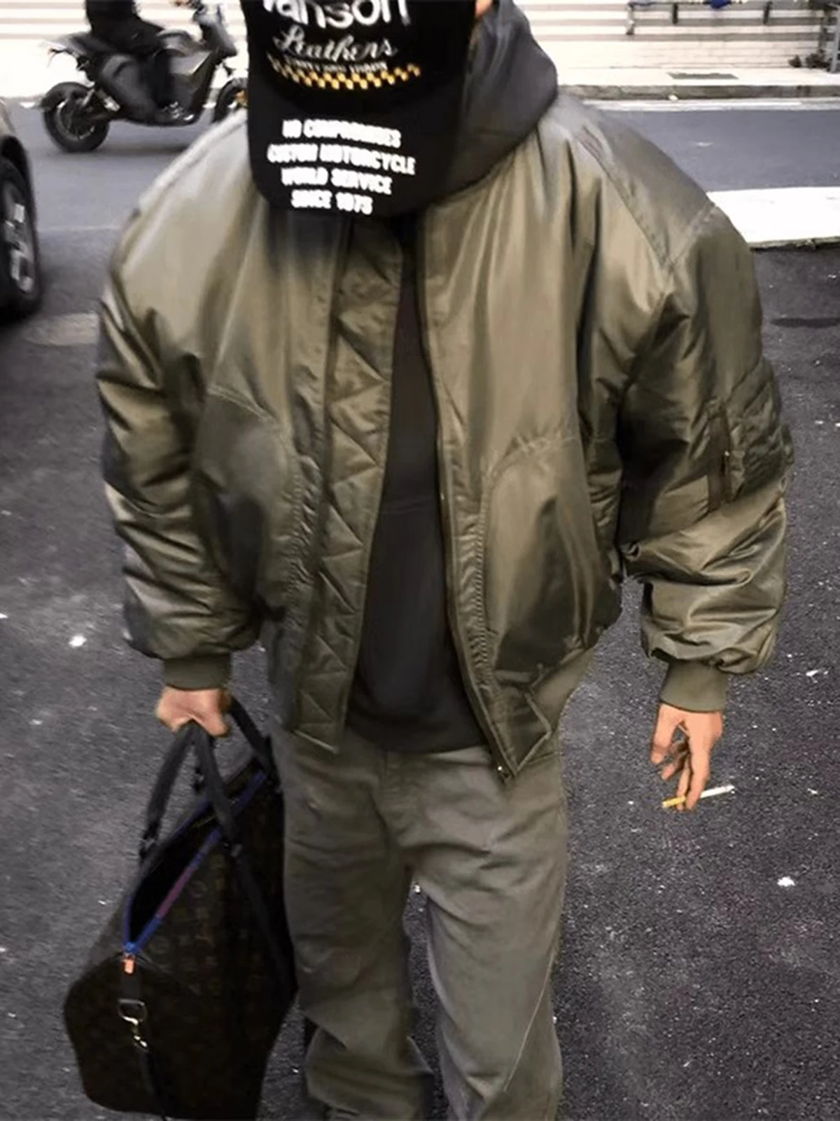 

Мужская утепленная куртка-бомбер в стиле милитари, ретро-американский бейсбольный стиль, весенне-осенняя верхняя одежда