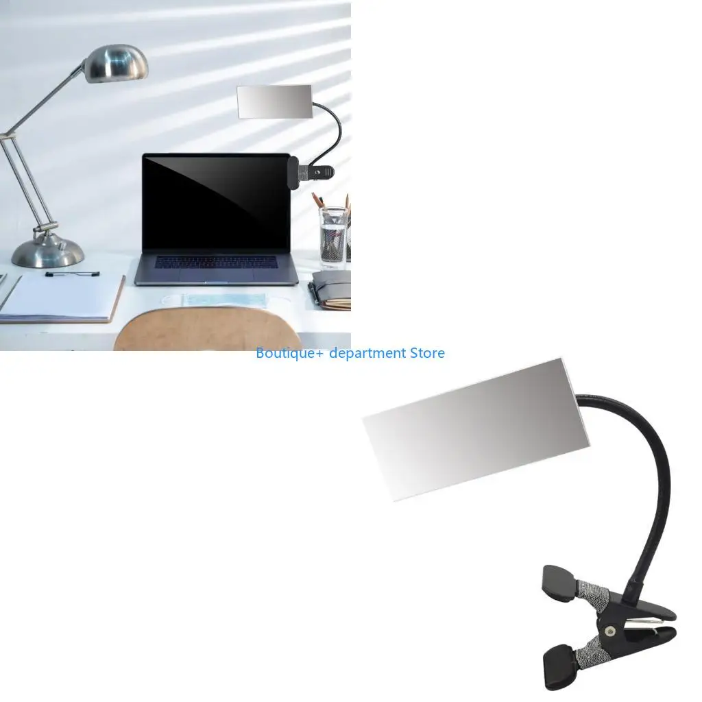 

E1PD Frameless Flexible Clip Glass Mirror for Desktop Safety and Rear View Monitoring
