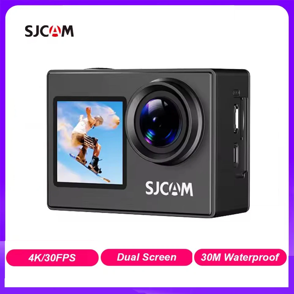 

SJ4000 Dual Screen 4K 2.0‘’ HD Action Camera 30M Waterproof Anti-Shake HD Sports Video Action Cameras Motorcycle Bicycle Helme