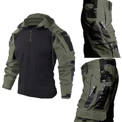 Camo Tactical Uniform Hunting Shirts Wear Resistant Outdoor Hiking Training Sets Clothing Ghillie Suits Combat Pants Men Suit