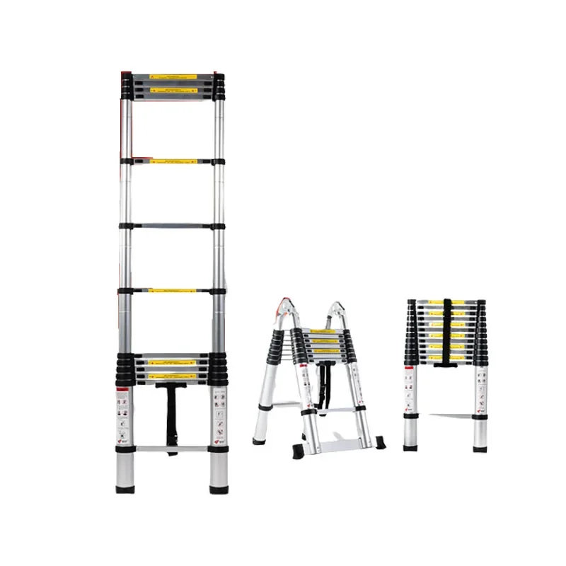 Hot sales Retractable Extension Ladder Thickened Folding Telescoping Ladder Household Multi Purpose Industrial