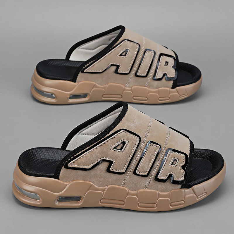 Men's Slippers Air Cushion Design Sandals Hombre New PVC Soft Non-slip Men's Sports Slippers for Men Summer Flip Flops Sandalias