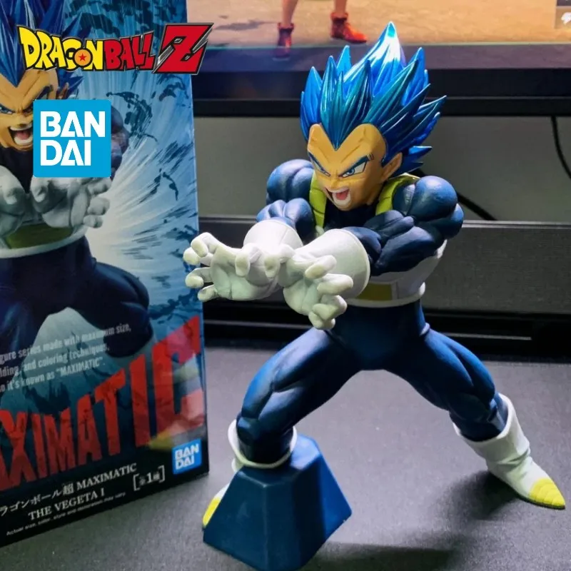 Original Bandai Dragon Ball Z Maximatic 19cm Pvc Genuine Banpresto Vegeta Action Figure Model Doll Toys Gifts For Boy