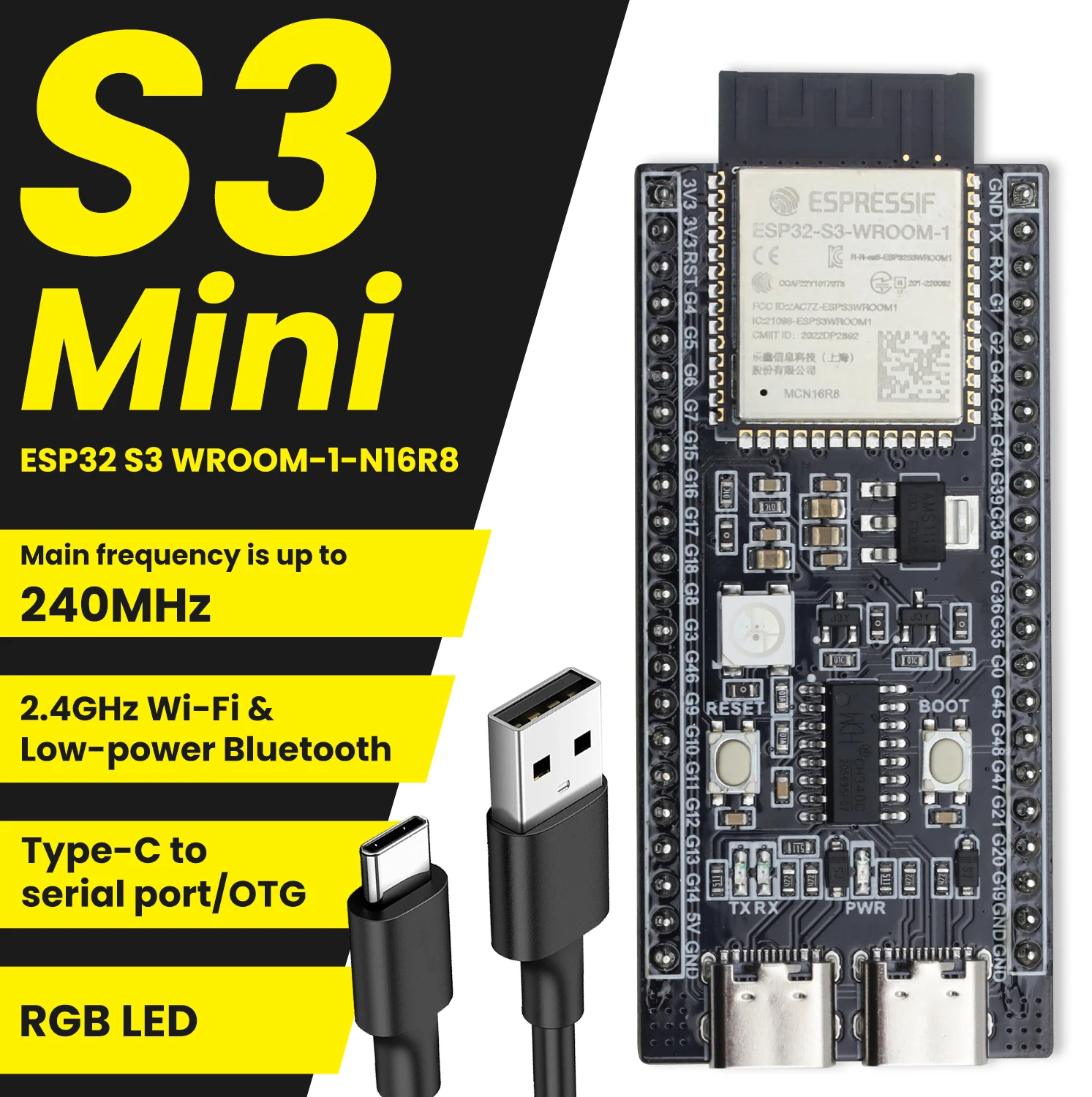 ESP32-S3 Wifi Bt Mi… - image