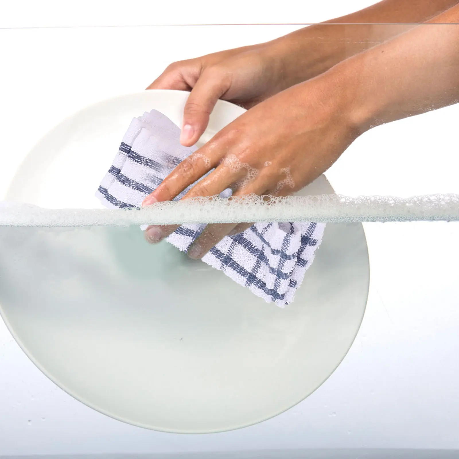 

3pcs Cotton Dish Cloths Absorbent Kitchen Towels Multi-Use Washing Rags For Drying Pots Pans Glassware Household Cleaning