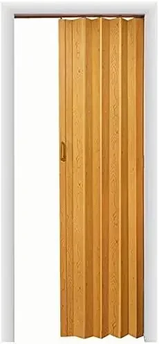 HSP3680K Homestyle Plaza PVC Vinyl Accordion Door, 36" x 80", Oak