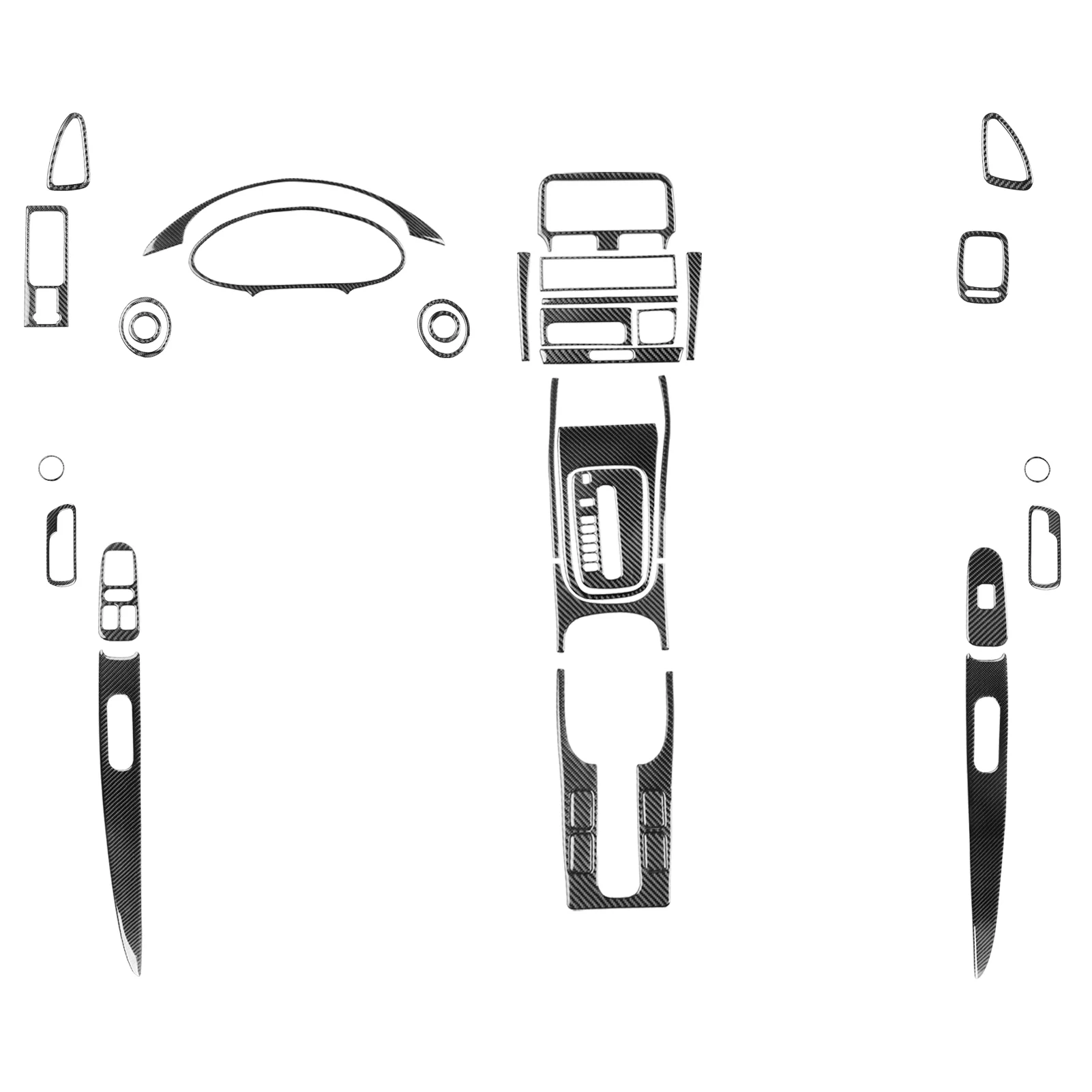 

Carbon Fiber Interior trim Sticker for honda acura Integra 1994 2001Practical Good quality