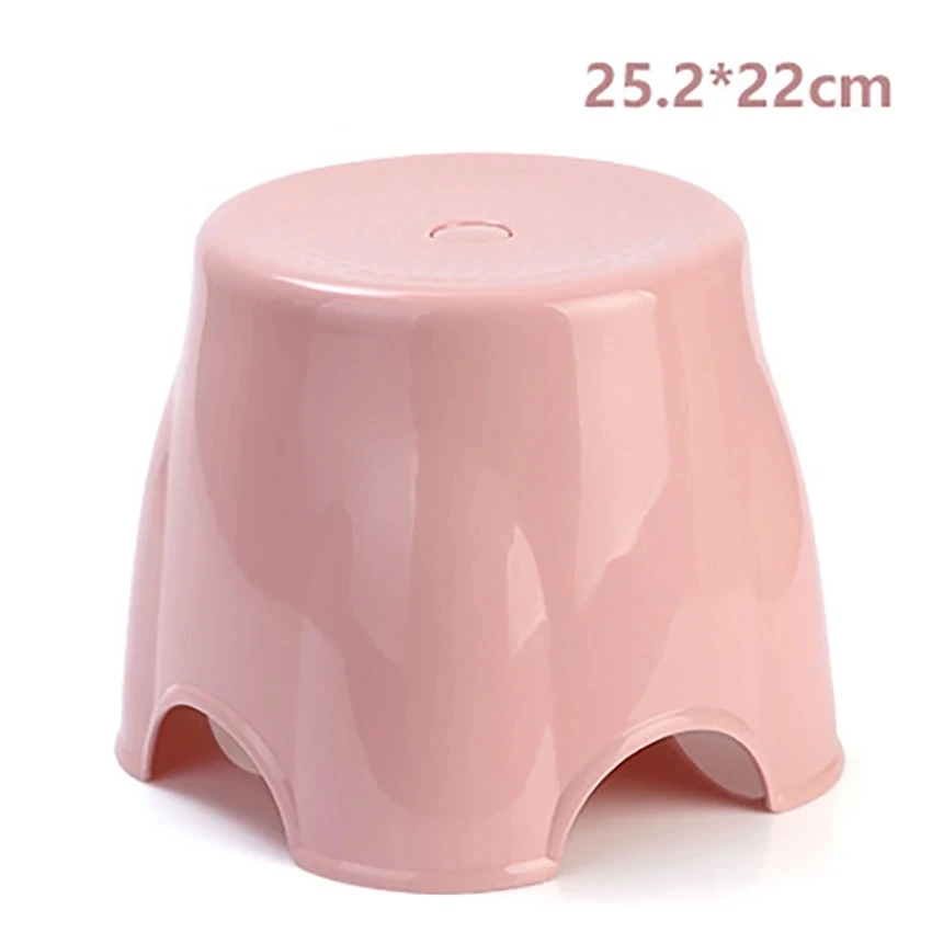 Bathroom Furniture Lovely Cartoon Stools Thicken Living Room Home Non-slip Bath Bench Stool Plastic PP Changing Shoes Stool