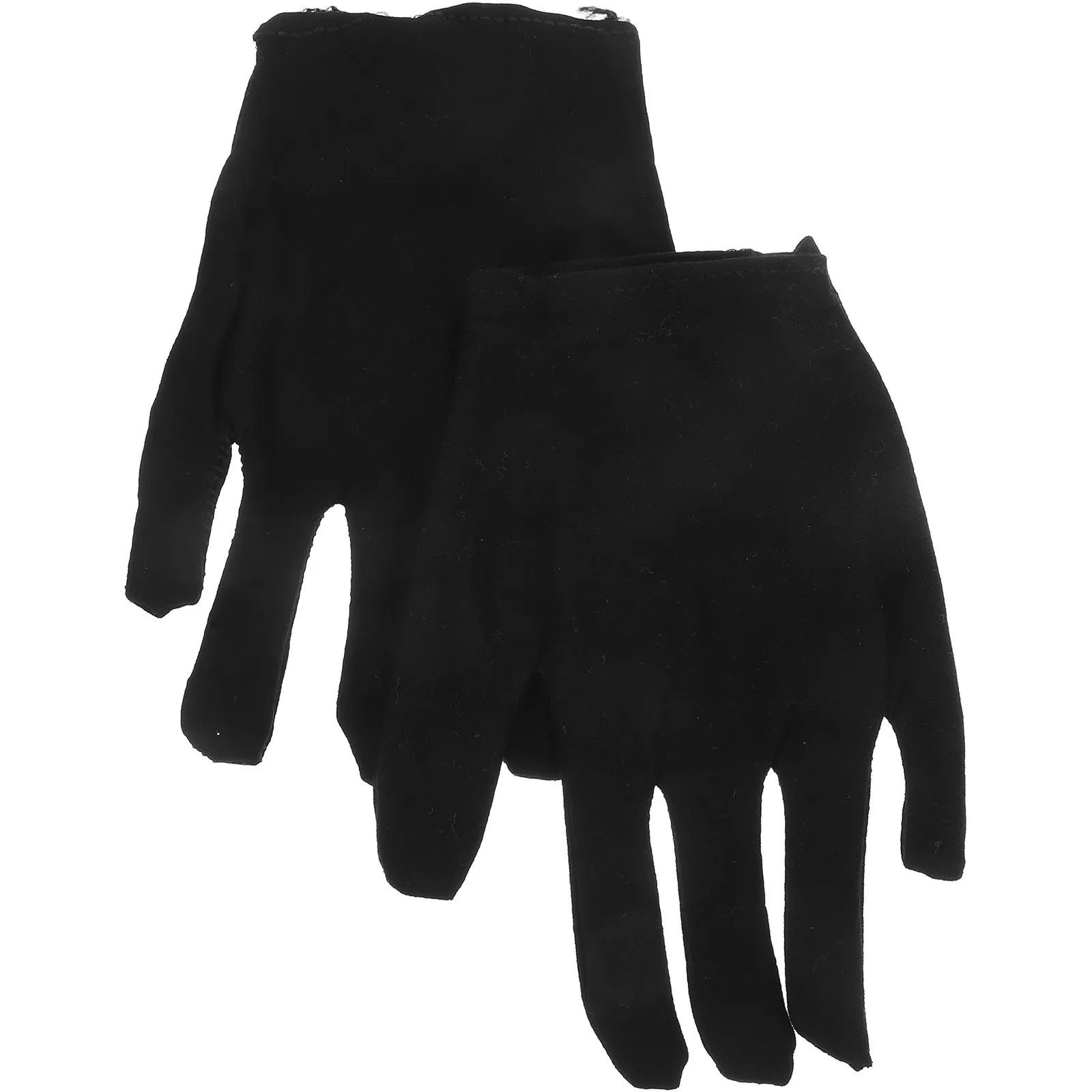 

6Pairs Black Cotton Industrial Gloves Heavy Duty Thickened Sweat Absorbent Anti Slip Work Gloves for Quality Inspection Jewelry