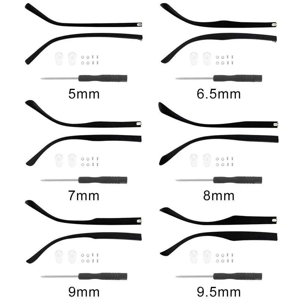 1 Pair Glasses Metal Replacement Leg Temple Arm Eyeglasses Frame Anti-Slip Glasses Frame Repair Eyewear Accessories Universal
