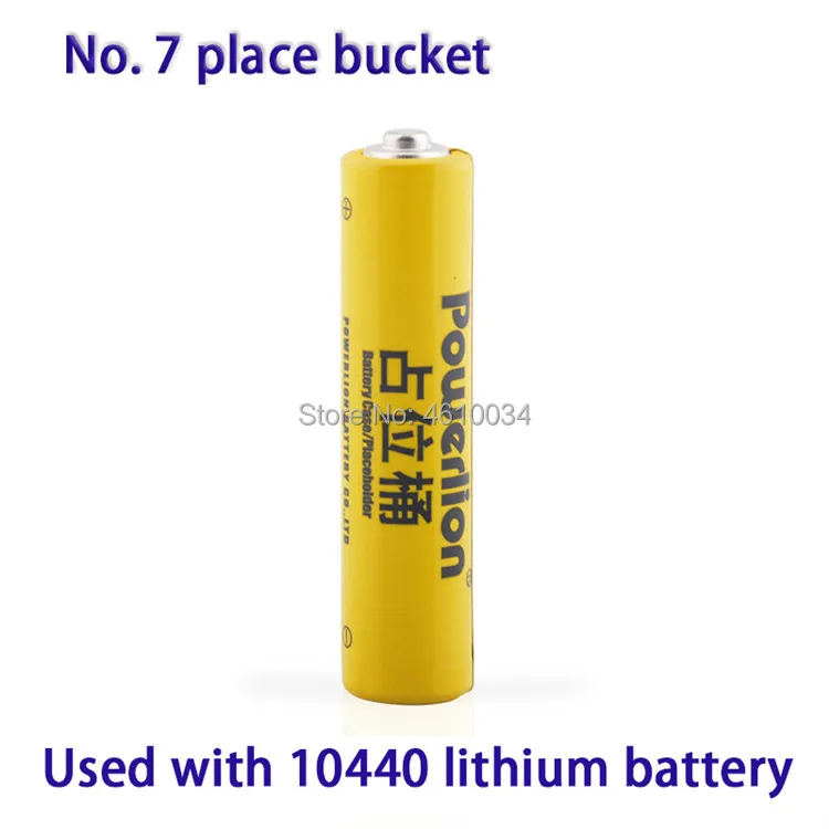 8pc 10440 li-ion lithium dummy fake battery for Lithium iron phosphate battery AAA battery setup dummy cells Placeholder