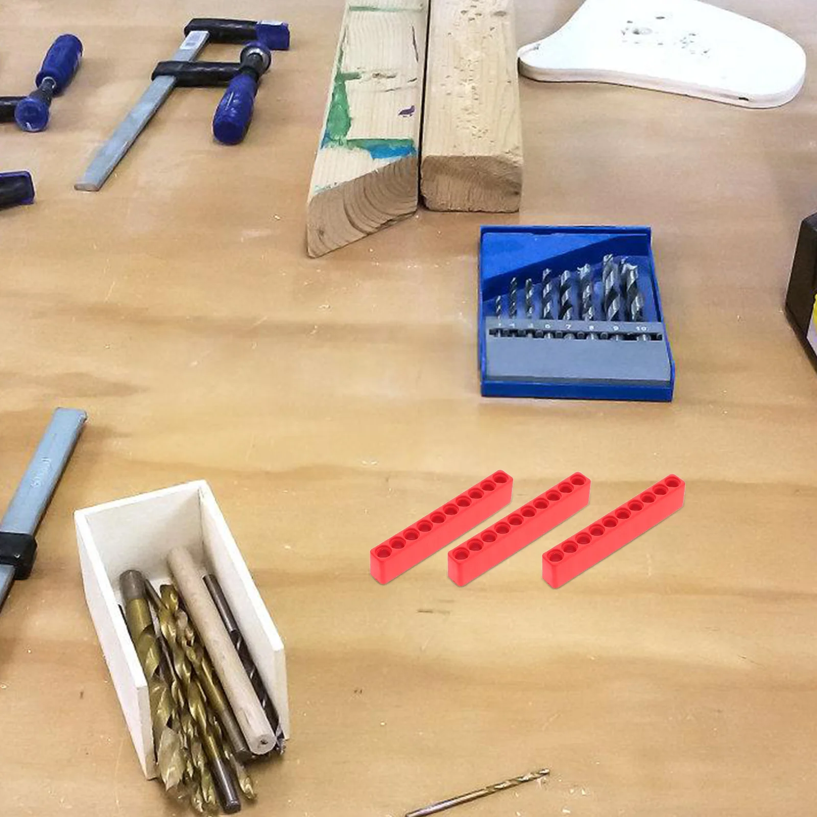

6pcs Screwdriver Rack Plastic Shank Bits 10 Holes Organizer Holder Set Small Bits Storage Screwdriver Organizer Bit