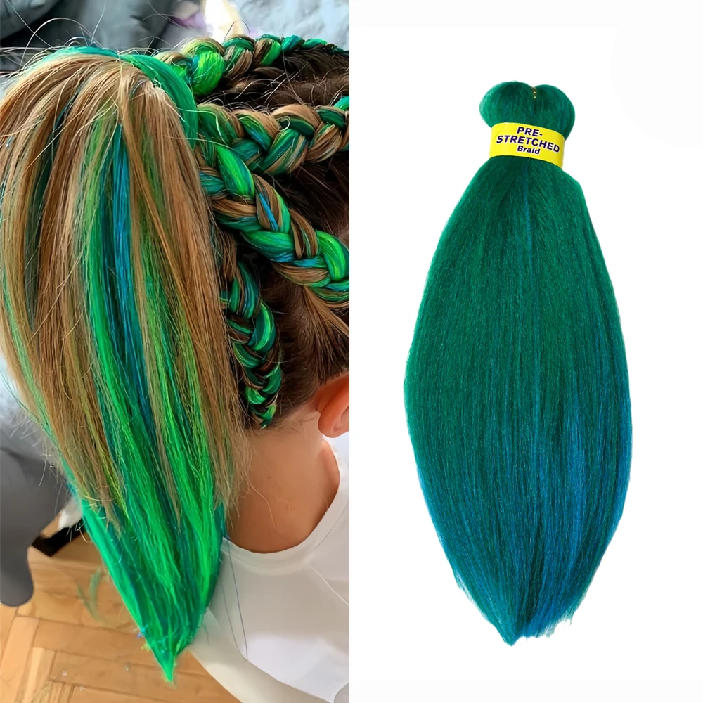 14 بوصة قبل امتدت أومبير جدائل شعر صناعية 50 جرام المهنية لينة الكروشيه جديلة ملحقات سهلة إعداد الماء الساخن #1