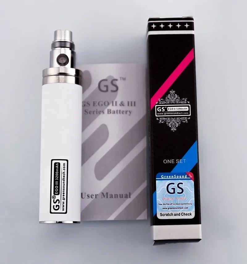 Oryginalna bateria GS EGo II 3200mah do elektronarzędzi Zaktualizowana bateria EGO do atomizera 510 M16 Bateria Ecig Vape Pen Vapor Vaper