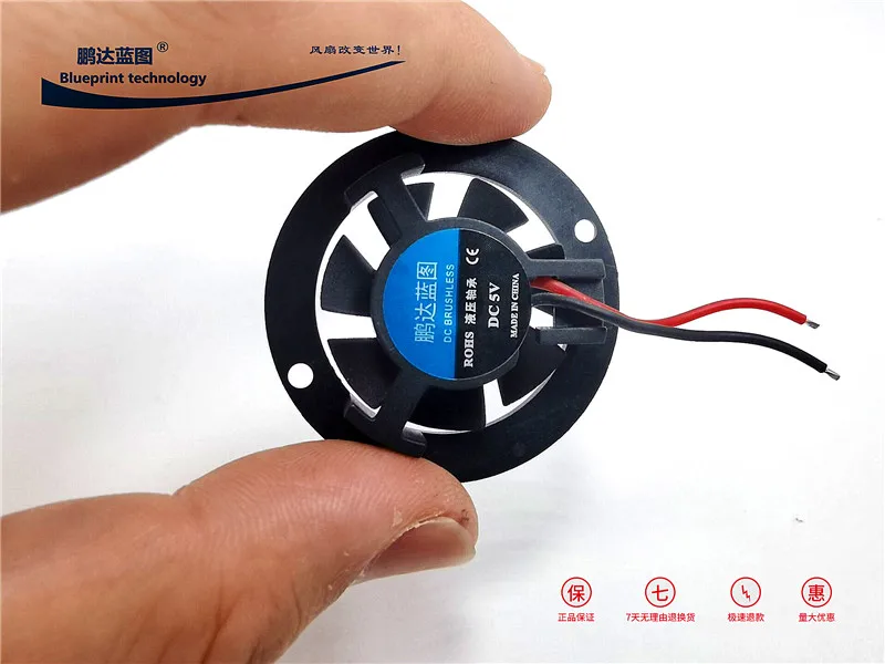 4010 4cm Mute High Turn 9v5v Universal Led Car Light 4cm round Graphics Card Hydro Bearing Cooling Fan