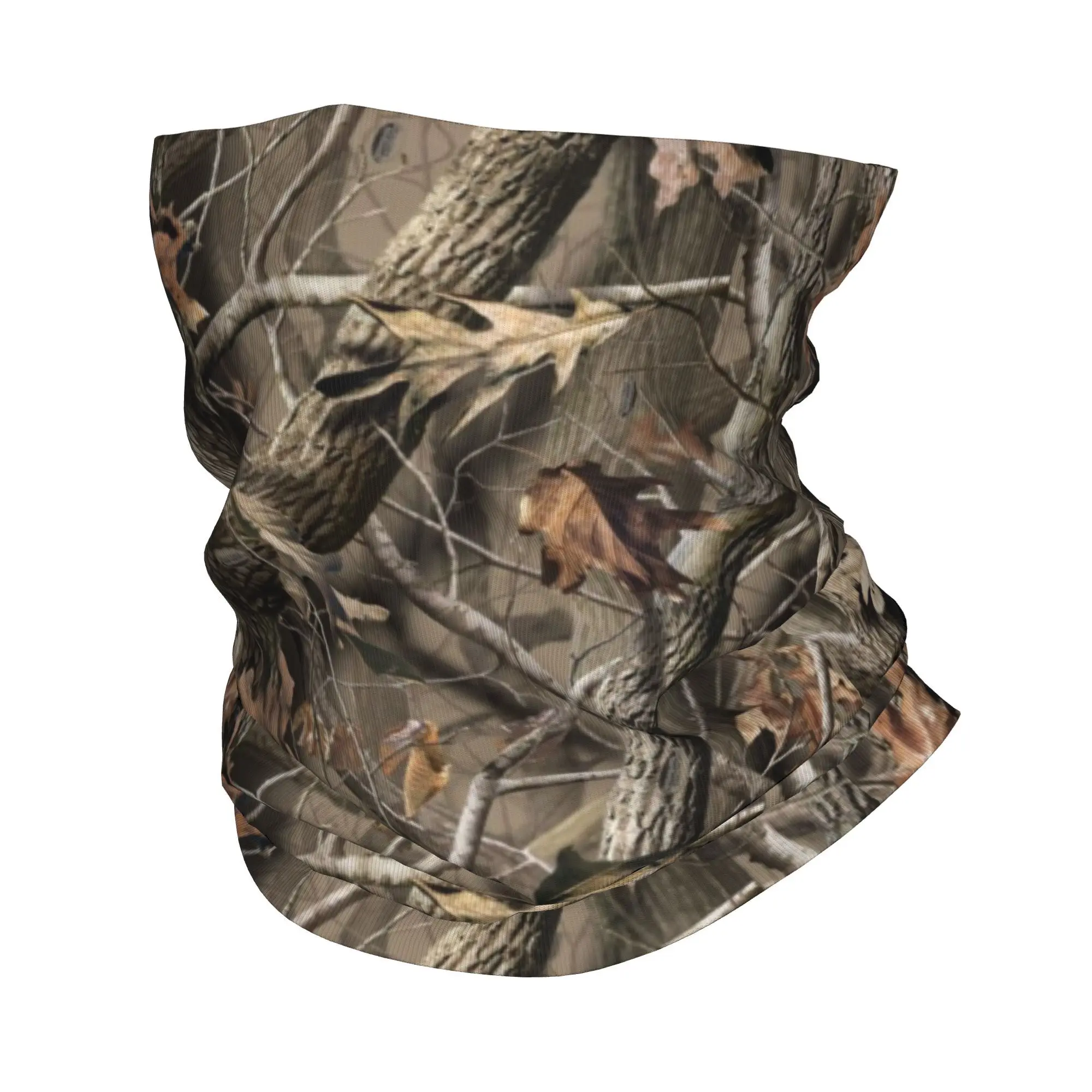 Custom Real Tree Camouflage Camo Bandana Winter Neck Women Windproof Wrap Face Scarf for Ski Military Popular Gaiter Headband