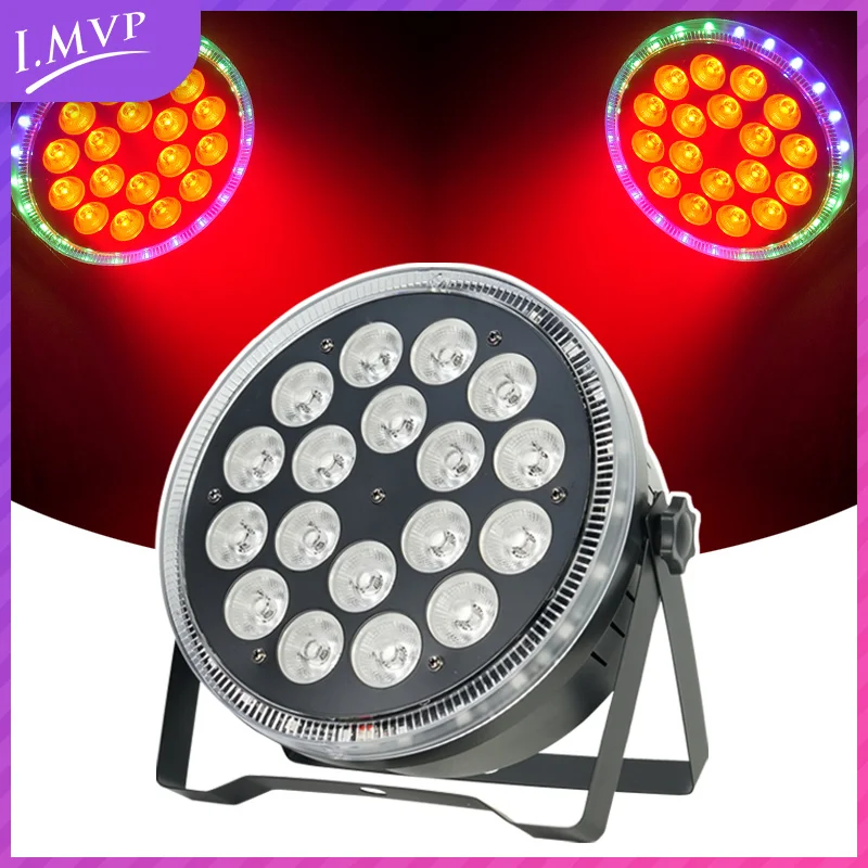 

18x10W Stage Disco Dj light DMX512 Control RGBW 4in1 Flat Slim LED Par Light with Halo Ring