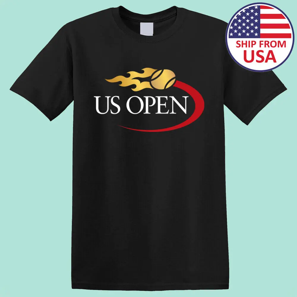 

US Open Tennis Grand Slam Men's Black T-Shirt Size S-5XL