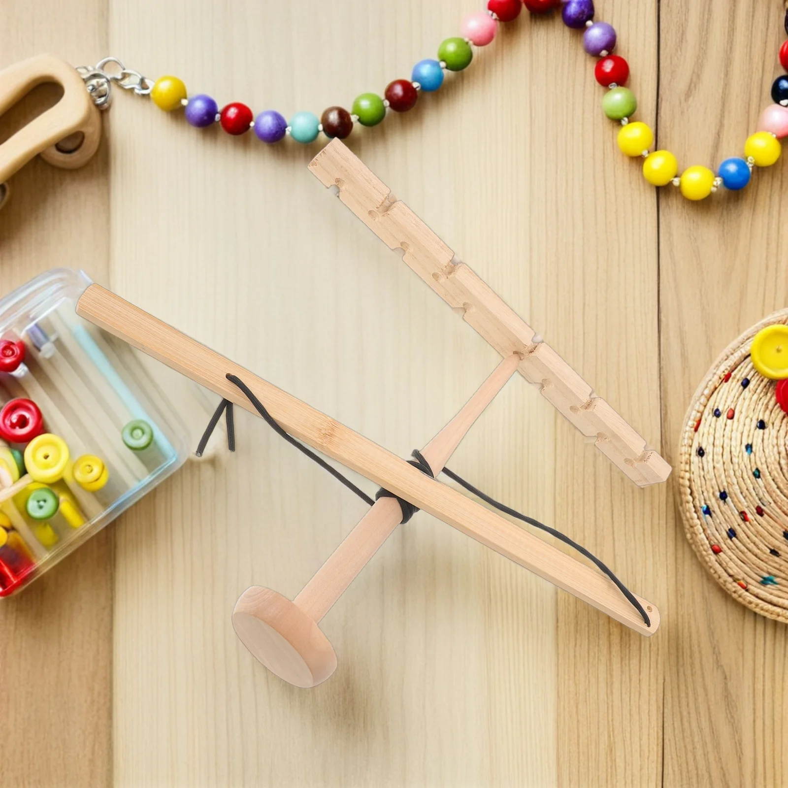 1Set Primitive Bow Drill Fire Starter Kit for Outdoor Hiking Camping Emergency Fire Making Wood Drill Skill